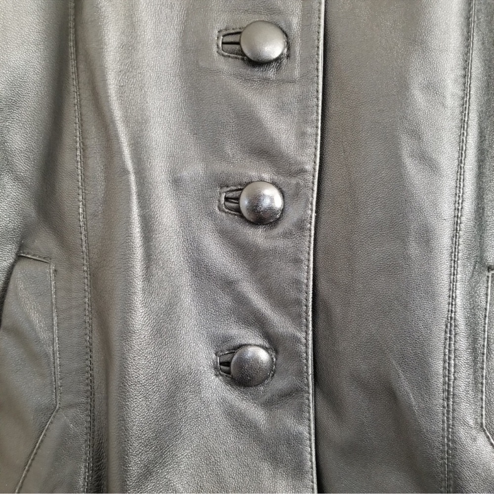 Vera Pelle Black Leather Jacket - Picture 3 of 7